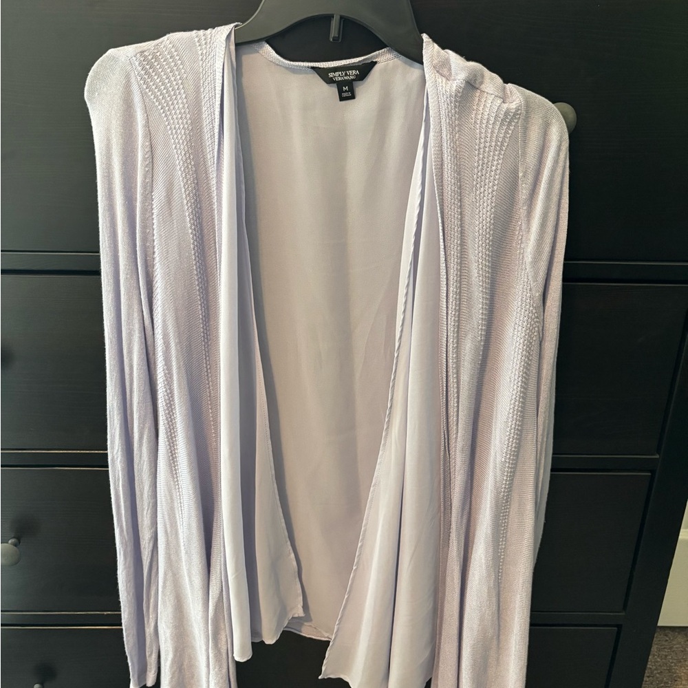 Vera Wang Lilac Cardigan